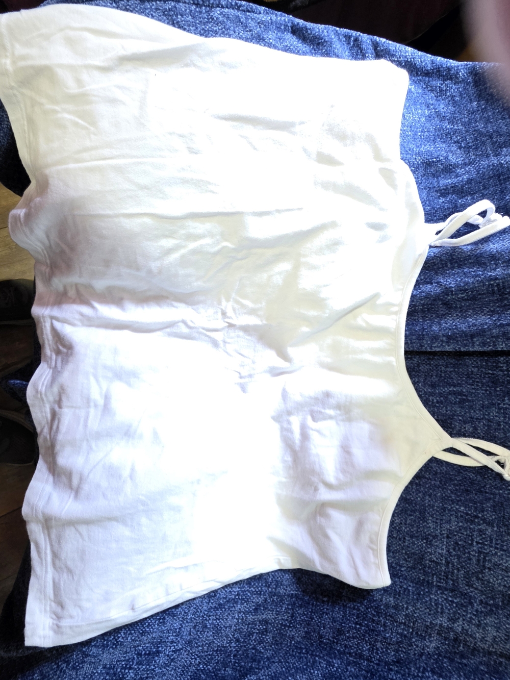 Simple White Spaghetti Strap Tank Top